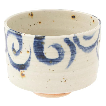 Marui Ceramics Shigaraki Ware Hechimono Matcha Tea Bowl Approximately 11 cm in diameter Cobalt Blue MR-3-4118