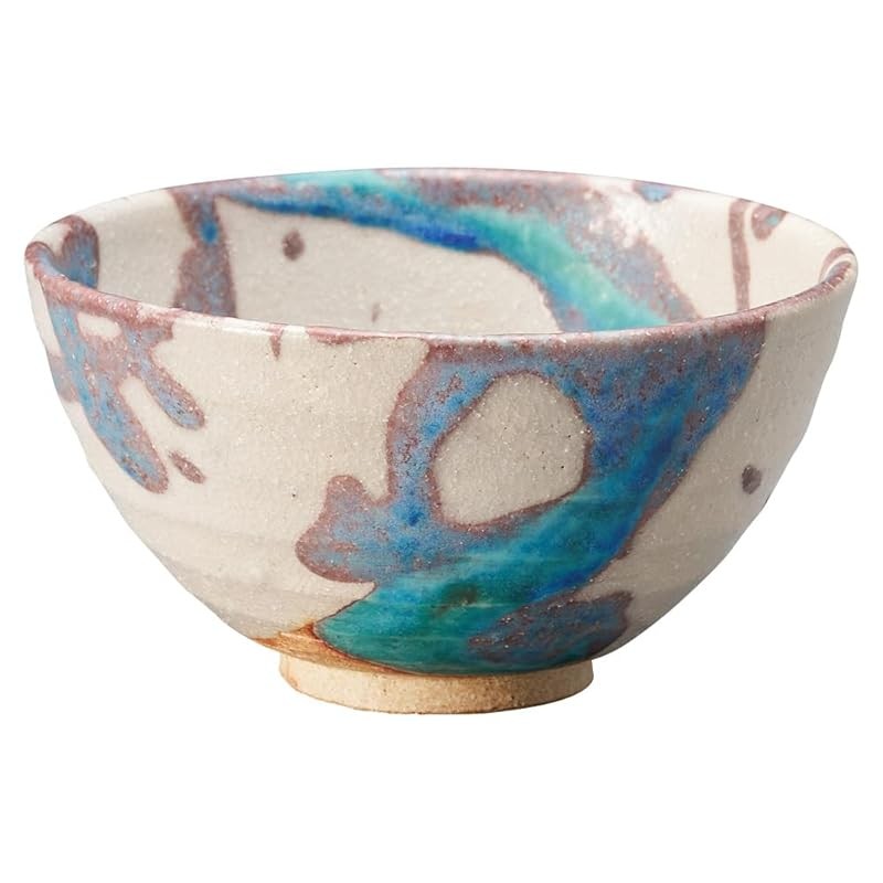 【made in japan】
Marui Pottery Shigaraki-Yaki Hechimon Rice Bowl, Diameter Approx. 12cm, Glacier White MR-3-4537, Ideal f