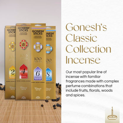 GONESH Incense No. 8 Stick Single Pack 100 Sticks (x 1)
