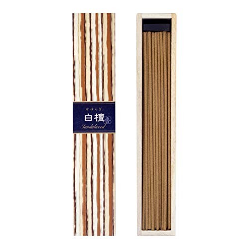 Nippon Kodo Kayuragi Sandalwood Incense with Holder, White, Single Item, 40 pieces (x 1)