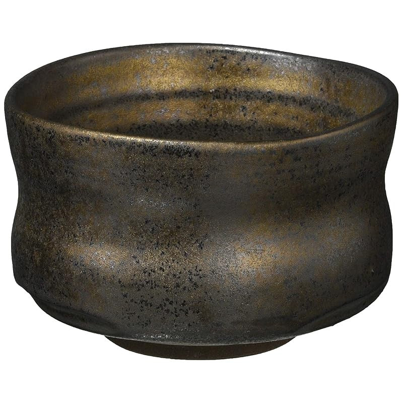 Mino Ware Matcha Bowl, Pestle Shape, Burnished Black, Made in Japan, 505-27
