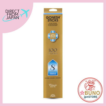 GONESH Incense No. 8 Stick Single Pack 100 Sticks (x 1)
