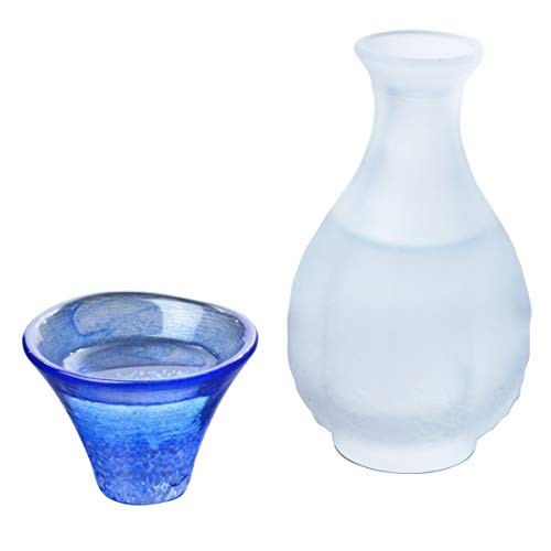 [Made in Japan] Lucky Cup Mount Fuji Sake Cup and Tokkuri Set in Gift Box (Cup Capacity: 35ml, Tokkuri Capacity: 175ml) G637-M75