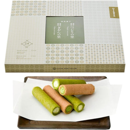 Gion Tsujiri Matcha Assortment Gift Set - 24 & 48 Pieces - Kyoto Sweets, Ideal for Souvenirs, Office Gifts, Celebrations