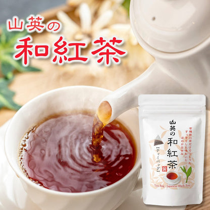 Japanese Black Tea Tea Bags Organic Sugar-Free Shizuoka Produced Kakegawa Produced 2g × 20 Bags Tetra Triangle SanEi