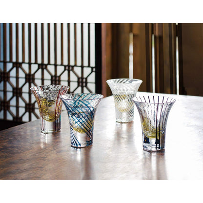Toyo Sasaki Glass Edo Glass Yachiyo Kiln Sake Cup Tsukimi Sake 85ml Made in Japan Sake Glass Sake Cup Glass Gift Present for Respect for the Aged Day Father's Day Mother's Day Birthday 10362