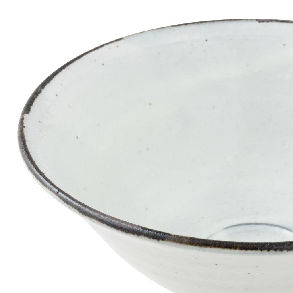 Marui Seito Shigaraki Ware Hechimon Matcha Bowl Kohiki Iron Speckle White 15cm MR-3-4116 Made in Japan
