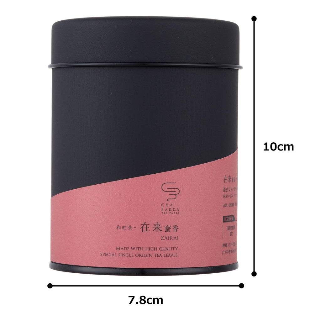 CHABAKKA TEA PARKS Japanese Black Tea Traditional Honey Aroma Ushino 50g Leaf Tea Can