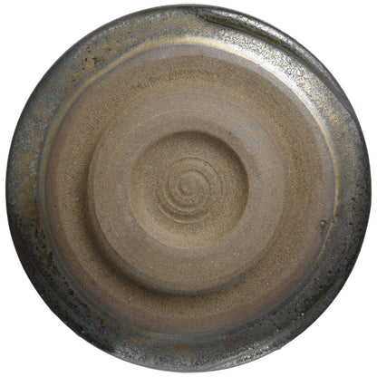 Mino Ware Matcha Bowl, Pestle Shape, Polished Black, Made in Japan, 505-27