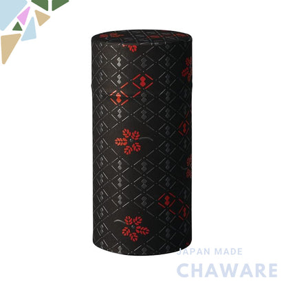 Noguchi Kumataro Tea Garden Tea Canister Large Capacity 200g with Inner Lid, Japanese Paper Cover, Inden (Inden) Gourd P