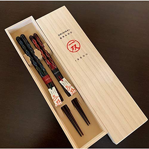 Yamaya Lacquerware Store One Pair Gift Chopsticks Set Flash Pair Bento Stylish Made in Japan Domestic Production
