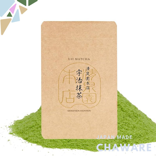 Premium Uji Matcha Powder - 40g - Traditional Japanese Matcha for Lattes and Sweets - Stone Ground - Rich Flavor - Handp
