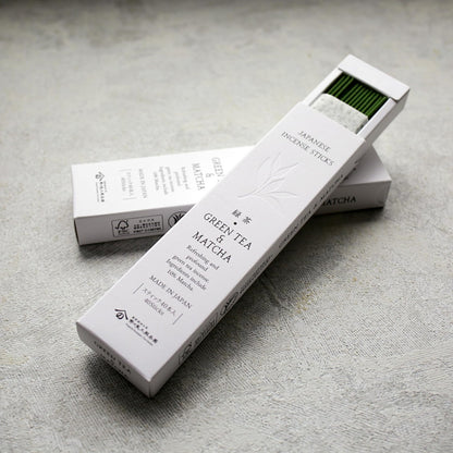 Noguchi Kumataro Tea Garden Incense Sticks - Green Tea and Matcha Scent, Approximately 40 Sticks, Sandalwood, Awaji Island, Deodorizing Aroma, Made in Japan, Gift Item