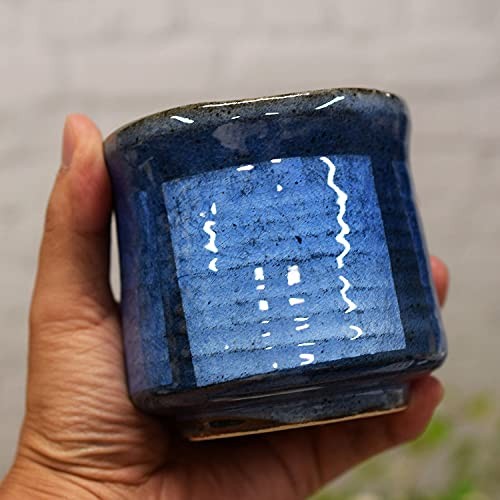 Waza no Kura Stylish Yuwan Kutani Ware Tea Cup Silver Decoration Large Tea Cup Bowl Ceramic Brand Japanese Tableware Made in Japan Birthday Gift 60th Birthday Celebration 70th Birthday Celebration 77th Birthday Celebration 80th Birthday Celebration 88th B