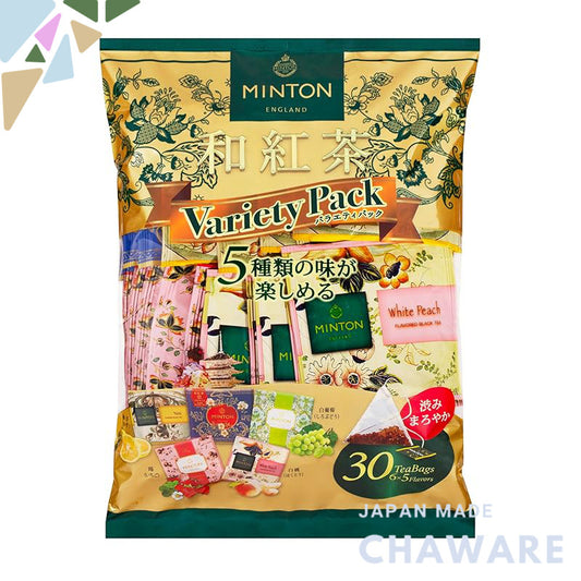 MINTON Japanese Black Tea Variety Pack 30 bags (5 types x 6 bags)