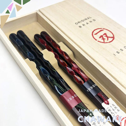 Yamaya Lacquerware Store One Pair Gift Chopsticks Set Flash Pair Bento Stylish Made in Japan Domestic Production