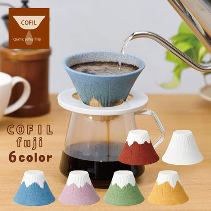 COFIL fuji 季節のセラミックフィルターサーバー＆ソーサー