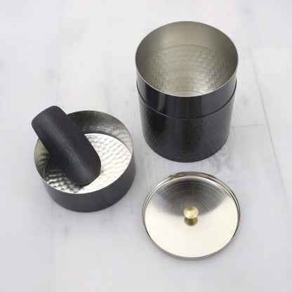 Asahi Dream Tea Canister (with Tea Scoop) [in Wooden Box] Gift Packaging Specifications