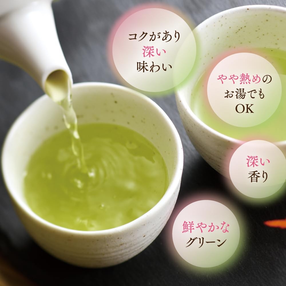Arahataen Daichi no Uta Flower Pattern Tea Can Gift Set (2 x 80g) - Green Tea, Shizuoka Tea, Mukonosuke Can, Cute Design
