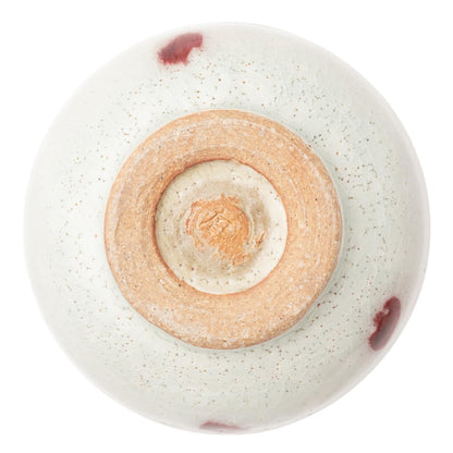 Marui Ceramic Shigaraki Ware Hachimmon Matcha Bowl Diameter approximately 11 cm Cherry Blossom White MR-3-4122