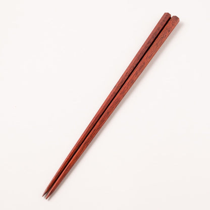 Hashikura Matsukan Premium Natural Wood Chopsticks 22cm Seven-Point Lacquered Satin Finish Brown Made in Japan G-64561