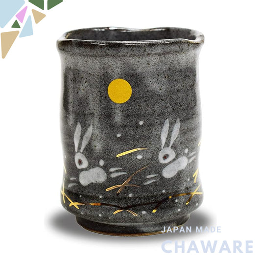 "Waza no Kura Stylish Kutani Ware Tea Cup Hane Usagi Large Tea Bowl Ceramic Brand Japanese Tableware Made in Japan"