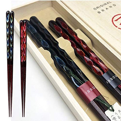 Yamaya Lacquerware Store One Pair Gift Chopsticks Set Flash Pair Bento Stylish Made in Japan Domestic Production