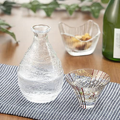 Toyo Sasaki Glass Edo Glass Yachiyo Kiln Sake Cup Hanami Sake 80ml Made in Japan Sake Glass Glass Cup Gift Present 10782