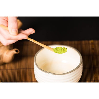 LONNEA Bamboo Tea Scoop, Bamboo Tea Utensil, Bamboo Chashaku, Teaspoon for Matcha, Powder Scoop, Made from Natural Bamboo, Tea Ware, Matcha Scoop, Tea Ceremony Accessories (Set of 2)
