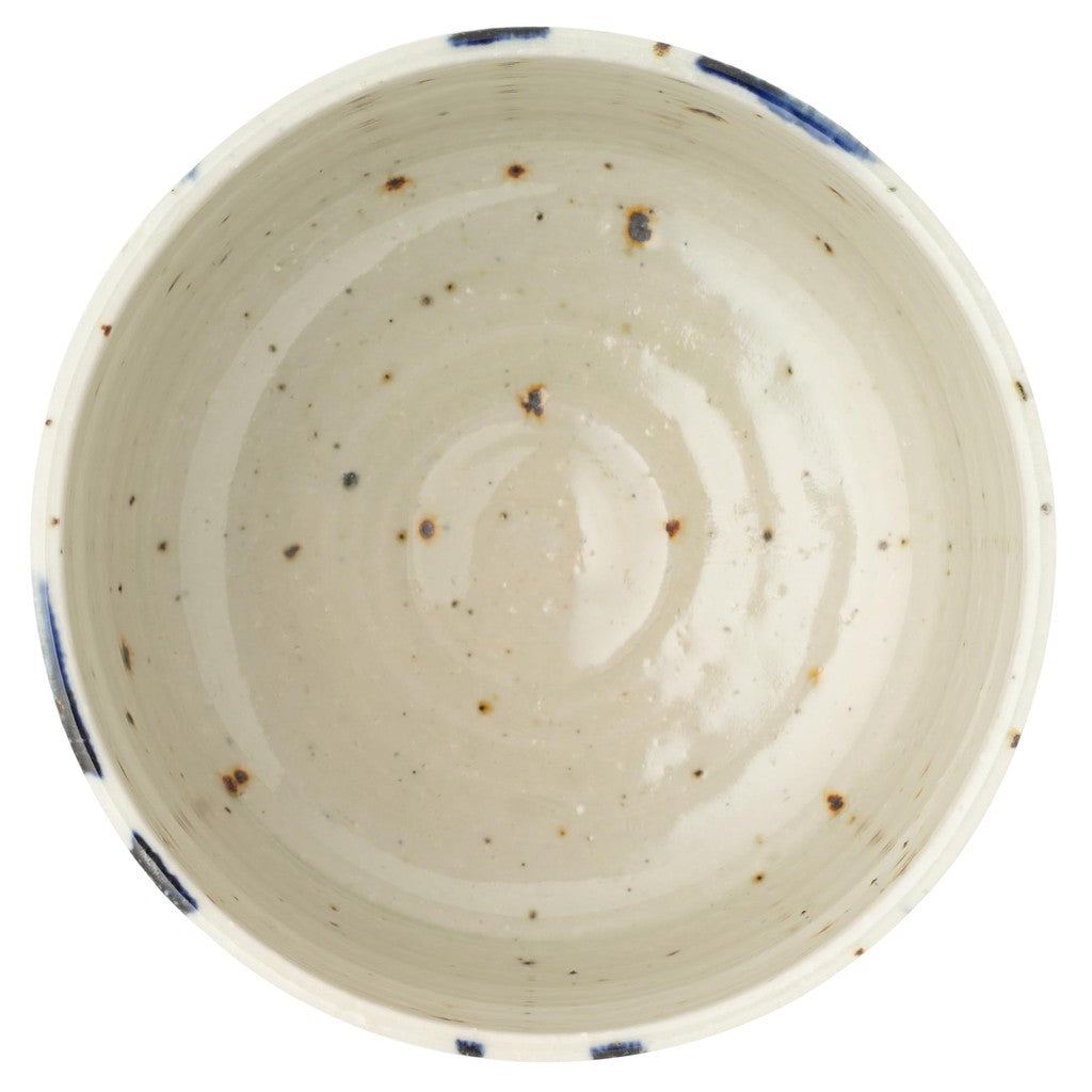Marui Ceramics Shigaraki Ware Gourd-shaped Matcha Tea Bowl Approximately 11 cm in diameter Cobalt Blue MR-3-4118