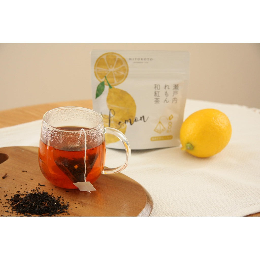 Kanei Ichigon Tea Variety Pack: Japanese Black Tea with Aomori Apple & Setouchi Lemon (2g x 8)