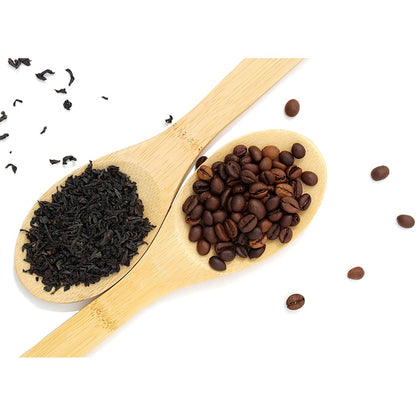 Matcha tea utensils: chashaku (bamboo tea scoop), dessert spoon, coffee spoon, tea spoon.