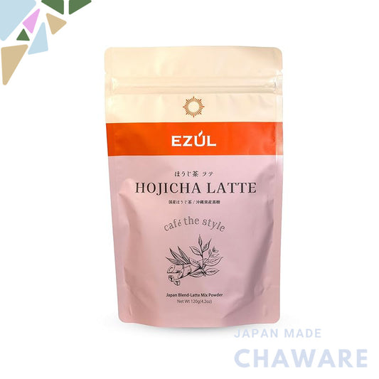 EZUL Hojicha Latte 120g [Easy with Water! Tea Powder] Domestic Hojicha, 100% Okinawan Black Sugar, No Added Fragrance, N