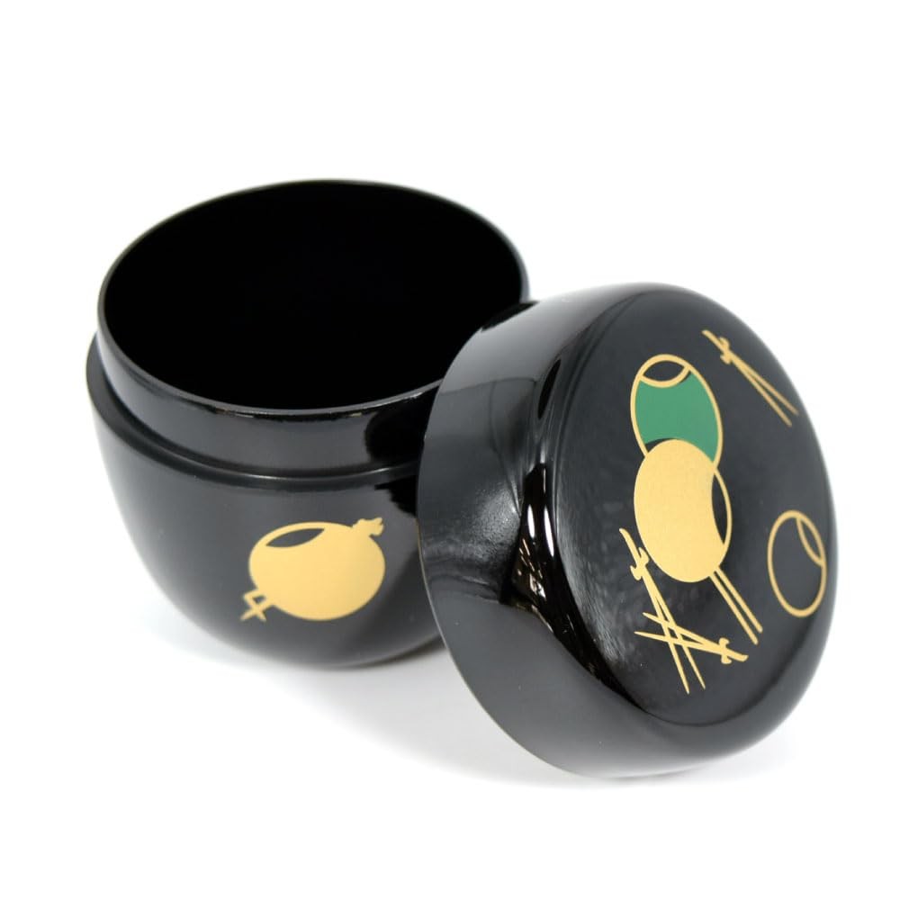 Traditional Japanese Tea Ceremony Natsume Tea Caddy - Resin, Fabricated with Various Designs