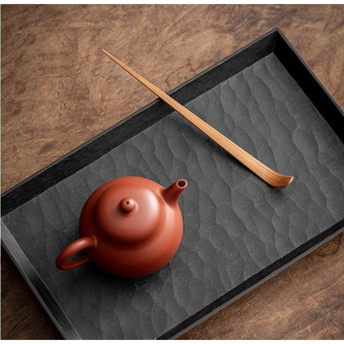 LONNEA Chashaku (Tea Scoop) Carbonized Bamboo Tea Utensil Bamboo Tea Scoop Teaspoon for Matcha Powder Scoop Natural Bamboo Tea Equipment Matcha Scoop Tea Ceremony Accessory (Chashaku - Brown - Set of 2)
