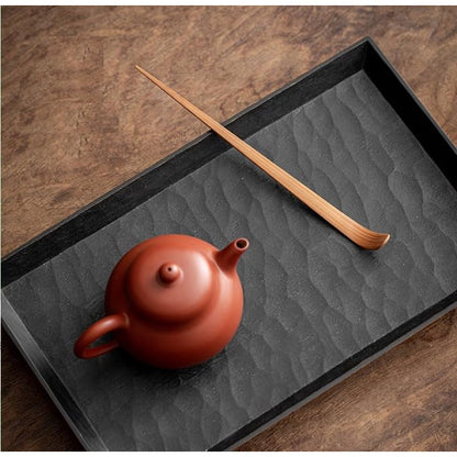LONNEA Chashaku (Tea Scoop) Carbonized Bamboo Tea Utensil Bamboo Tea Scoop Teaspoon for Matcha Powder Scoop Natural Bamboo Tea Equipment Matcha Scoop Tea Ceremony Accessory (Chashaku - Brown - Set of 2)