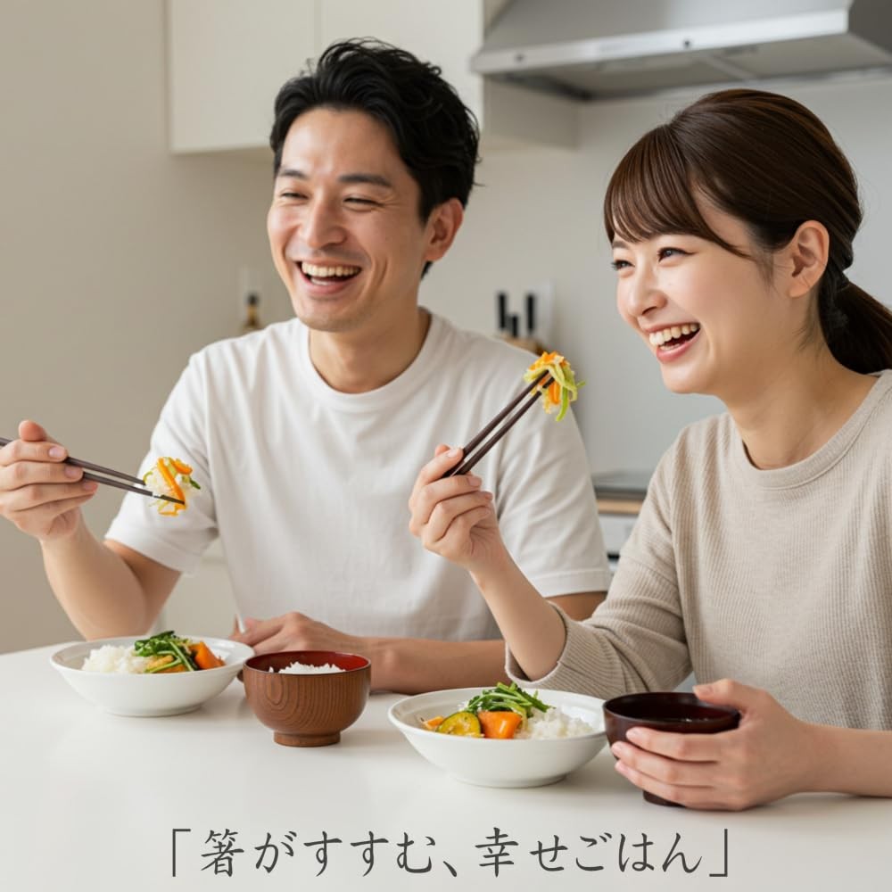 Elegant Japanese Couple's Chopsticks Set - Perfect Wedding Gift, Anniversary Present, Dishwasher Safe, Traditional Wakasa Lacquer, Comes in White Box