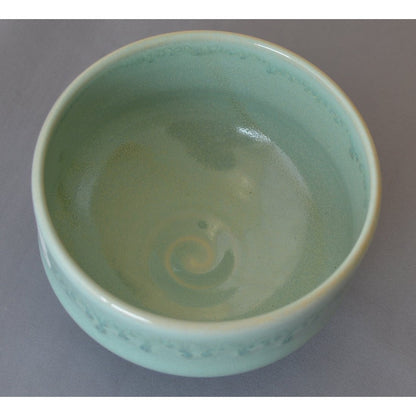 Kyo-yaki (Kyoto pottery) Shimizu-yaki Hayamiyama kiln Matcha bowl Hiwa Nagashi MK-10