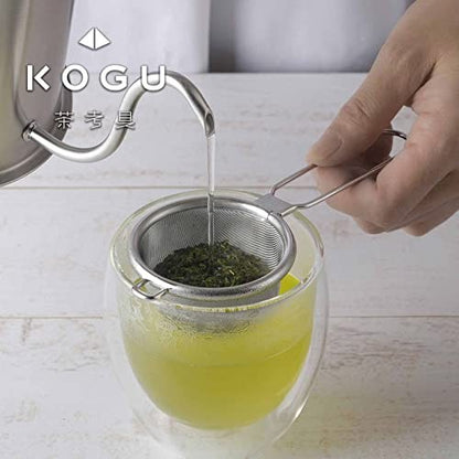 KOGU Tea Tool Tea Strainer Small, Does Not Let Tea Leaves Through, Made in Japan, Stainless Steel Tea Strainer, Fine Mesh, For Black Tea, Mug, Tea Cup, Tsubame Sanjo, 43962, Gift for Birthdays, Anniversaries, Mother's Day, Presented by Shimomura Kihan.