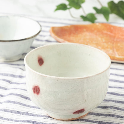 Marui Ceramic Shigaraki Ware Hachimmon Matcha Bowl Diameter approximately 11 cm Cherry Blossom White MR-3-4122