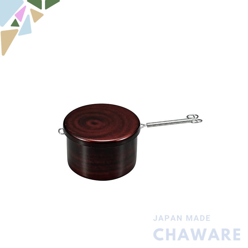 Tatsumiya Tea Strainer with Receiver (Diameter: 9cm) Cherry Wood Grain 366587 Made in Japan