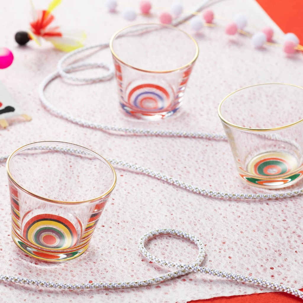 ADERIA Cup 90ml, Celebrate Mono Koma Cup, HAKATA, Gift Boxed, Made in Japan, 6153