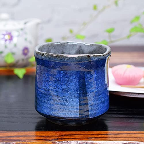 Waza no Kura Stylish Yuwan Kutani Ware Tea Cup Silver Decoration Large Tea Cup Bowl Ceramic Brand Japanese Tableware Made in Japan Birthday Gift 60th Birthday Celebration 70th Birthday Celebration 77th Birthday Celebration 80th Birthday Celebration 88th B