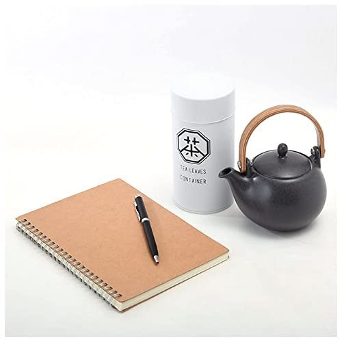 Nankai Tsusho Roksan Tea Canister BK Size: Approx. φ7.5 H15.5 0708-002