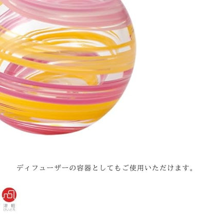 ADERIA Tsugaru Vidro Single Flower Vase "Ayatamaru" Sakura Wind Made in Japan in Gift Box
