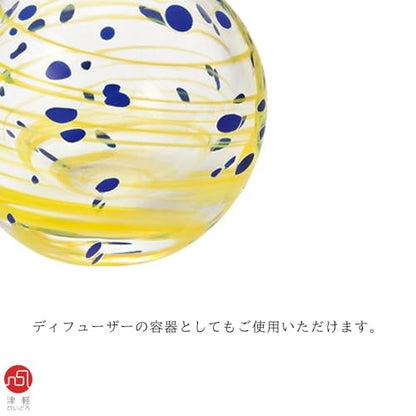 ADERIA Tsugaru Vidro Decorative Temari Starry Night Single Flower Vase, Made in Japan, Gift Boxed