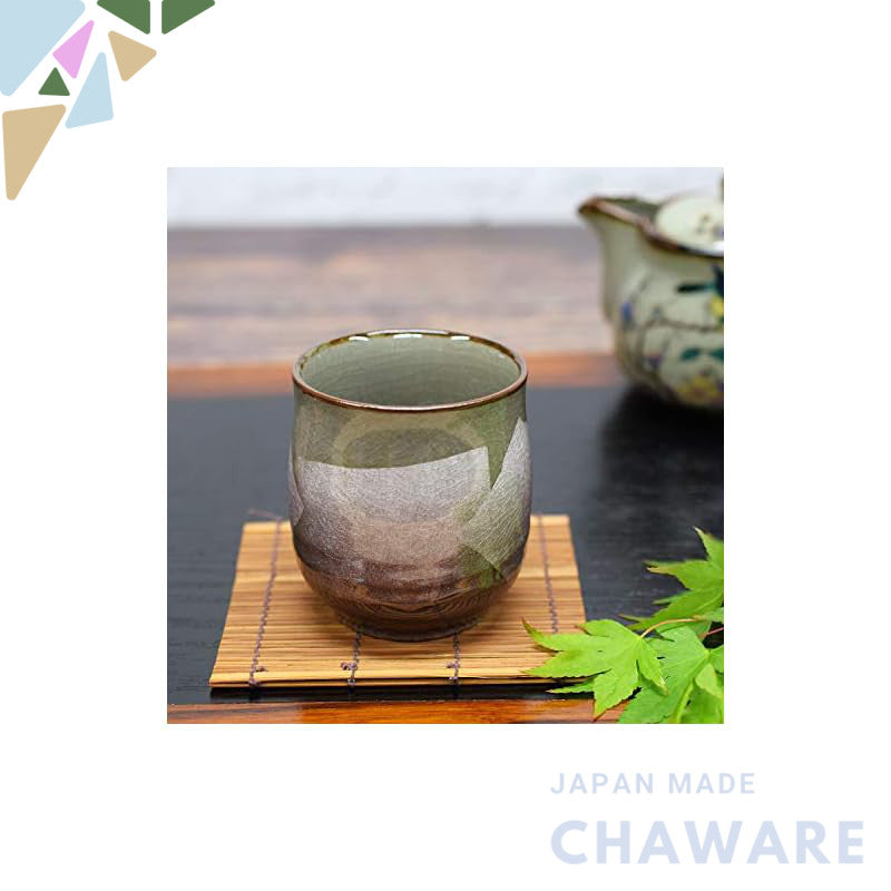 "Waza no Kura Kutani Ware Tea Cup - Silver Glaze Purple - Pottery Brand Japanese Tableware - Yunomi Chawan - Celebration