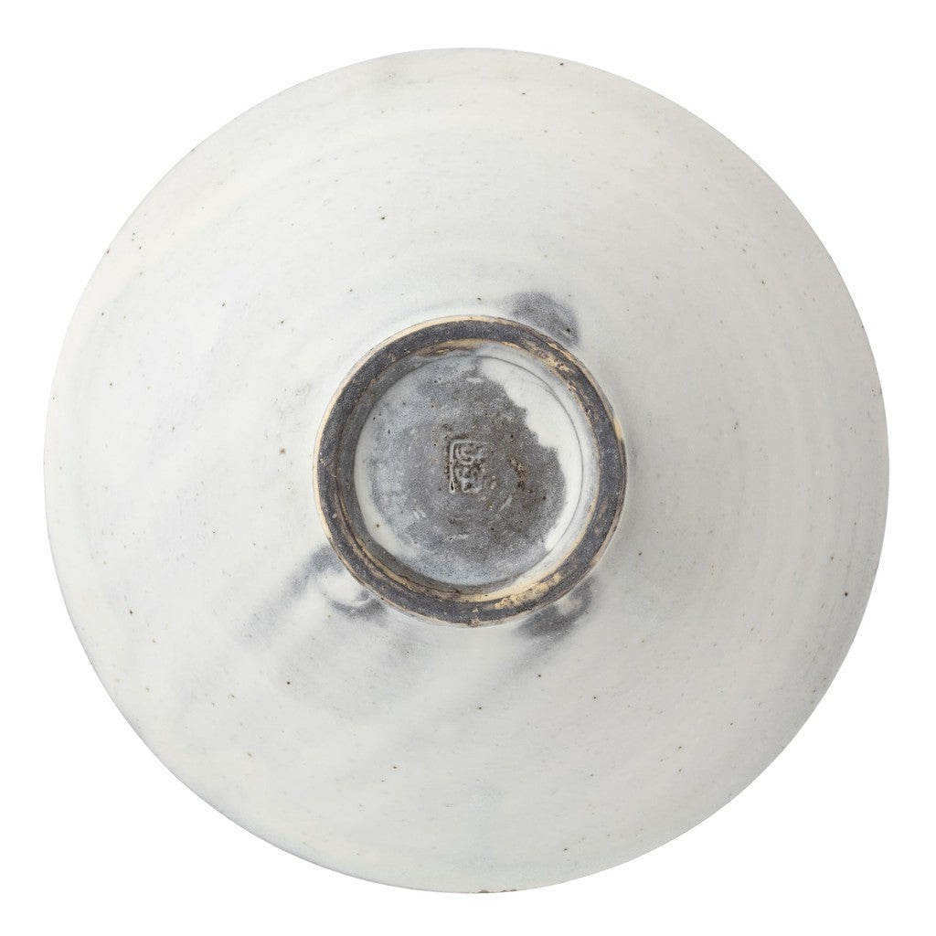 Marui Seito Shigaraki Ware Hechimon Matcha Bowl Kohiki Iron Speckle White 15cm MR-3-4116 Made in Japan
