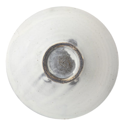 Marui Seito Shigaraki Ware Hechimon Matcha Bowl Kohiki Iron Speckle White 15cm MR-3-4116 Made in Japan