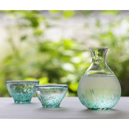 ADERIA Tsugaru Vidro Sake Cup - 50ml to 85ml, Japanese Made, Elegant Gift Box, Stylish Sakeware for Any Occasion